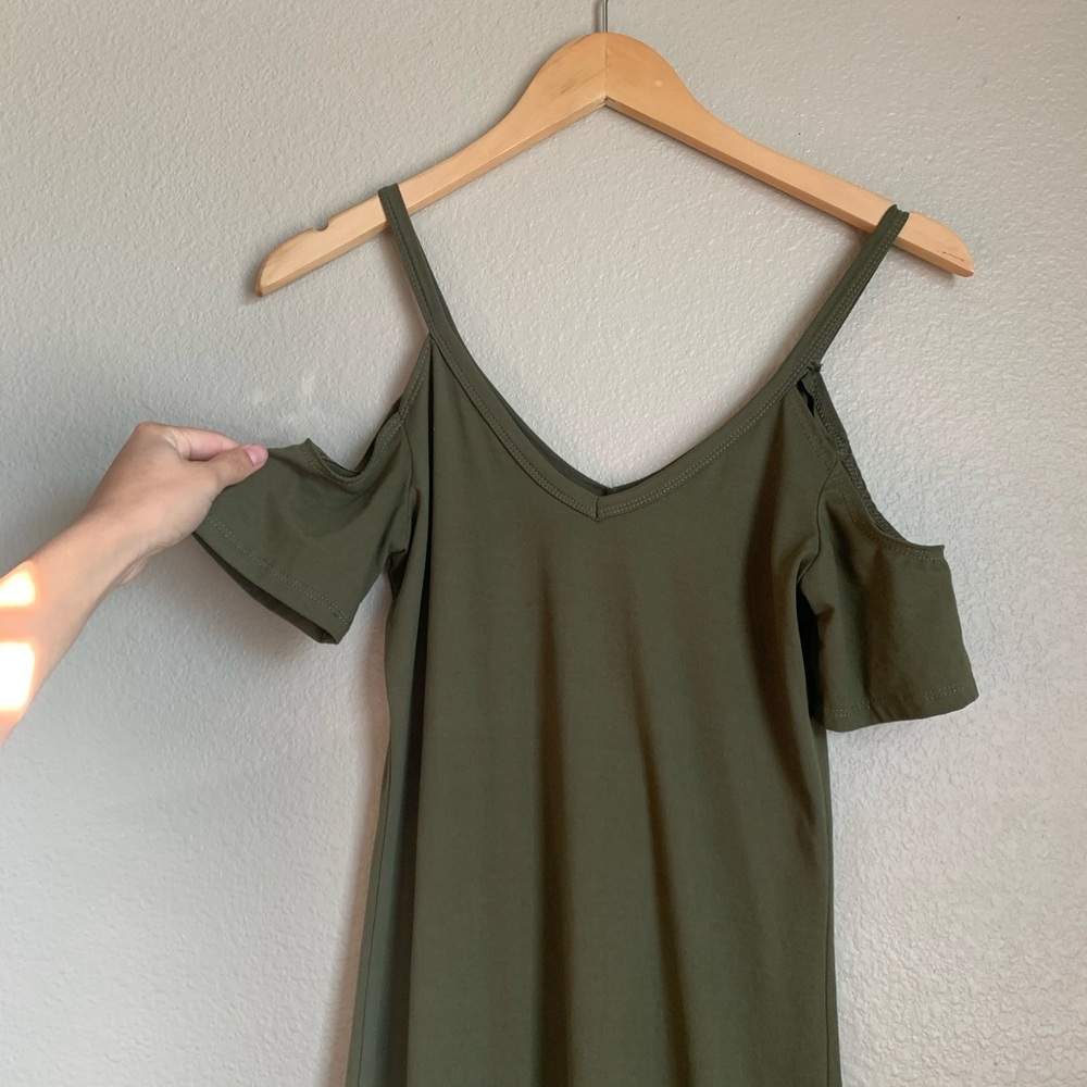 Fitted Olive Dress